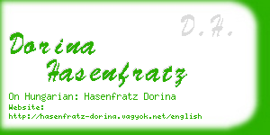 dorina hasenfratz business card